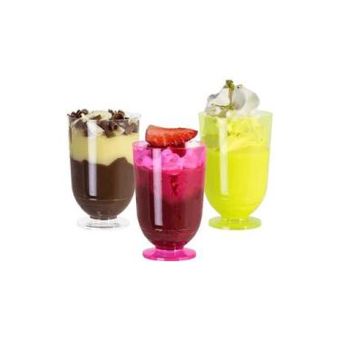 Imagem de 100 Taça Tacinha para Doces Mousse Licor 50ml - AAZ, Sortido