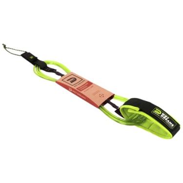 Imagem de Leash de Surf Wet Dreams Longboard Joelho (Panturrilha) 10' x 7mm Classic Line Verde Flúor