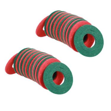 Imagem de Classicseali Protetor de terminal de bateria de carro de 40 peças, prevenção de corrosão de bateria de feltro, calço de terminal de baterias duráveis, para baterias automotivas e marítimas, verde