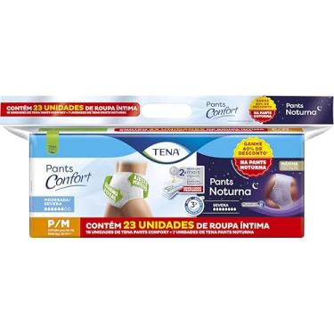 Imagem de Kit Roupa Íntima TENA Pants Confort P/M 16u + TENA Pants Noturna P/M 7u