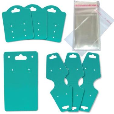 Imagem de Cartelas Bijuterias Tags Semijoias Saquinhos Kit 300 Und. - Geral, Ver