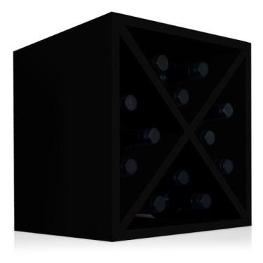 Imagem de Suporte Adega De Vinho Bancada Porto para 12 Garrafas Madeira MDF - Pr