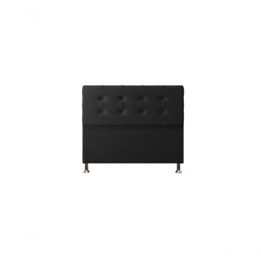 Imagem de Cabeceira Atenas 1,60 Cm Cama Box Queen Suede Preto
