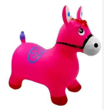Imagem de Cavalinho Upa Upa Vermelho Brinquedo Pula Pula Musical - Soberana Brin