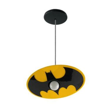 Imagem de Luminária Pendente Infantil Batman Heroi - Quarto Menino Kid - Vitrine