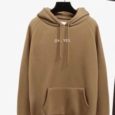 Imagem de Moletom Canguru com Capuz OH YES - fivestyles, Bege, M