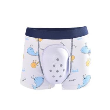 Imagem de KiBcsLic Cueca pós-cirúrgica de circuncisão, reduz o atrito, respirável, de algodão, protetora, para cirurgia de prepúcio, para meninos e crianças, Tamanho 160