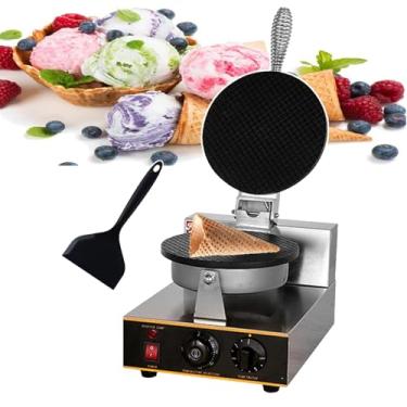 Imagem de CNAOHGHN MáQuina De Casquinha Crocante,MáQuina EléTrica De Sorvete, MáQuina EléTrica De Waffle,Massa Antiaderente/FáCil De Limpar (50 A 250 °C/0 A 5 Minutos) Para Lojas De Sobremesas E Restaurantes