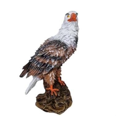 Imagem de Águia Gavião Espanta Pombo em Resina Estatueta aguia decoração