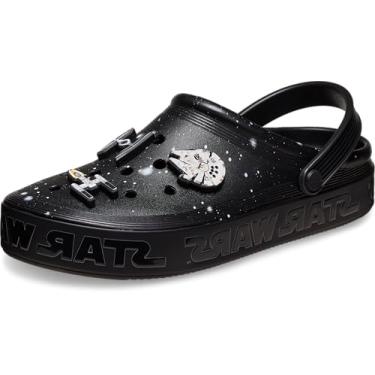 Imagem de Crocs Tamanco unissex adulto Star Wars Off Court, sapatos sem cadarço para homens e mulheres, preto, 39 masculino/43 feminino