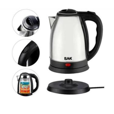 Imagem de Chaleira Elétrica Portátil 1.8 Litros Aço Inox Para Café Chá 1100 w - 