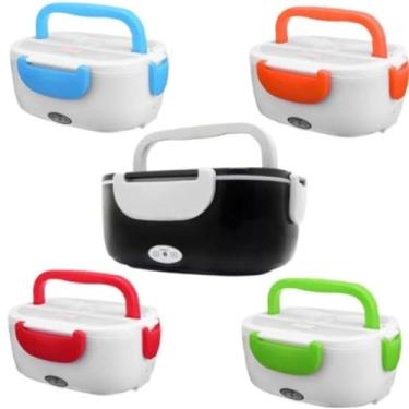 Imagem de Marmita Termica Eletrica Portatil Veicular E Domestica Bolsa Termica Marmita Lancheira Termica Adulto Aquece Em 30 Minutos(2 cabos (casa e carro),aleatório)