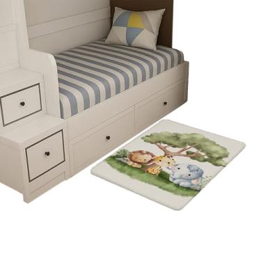 Imagem de Tapete Infantil Estampado 65 x 50 Decorativo Antiderrapante (SAFARI ARVORE)
