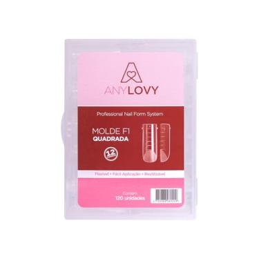 Imagem de Molde F1 Quadrada Unhas De Gel Acrigel Anylovy 120 Unidades