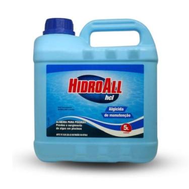 Imagem de HCL Algicida Manutenção 5 Litros  Prevenção e Proteção Completa para P