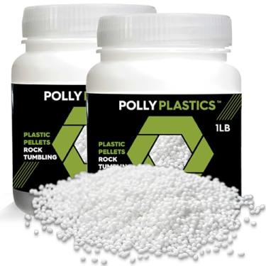 Imagem de Polypropylene Plastic Poly Pellets Rock Tumbling Media. 0.9kg. Rock Tumbler Filler Beads in Heavy Duty Resealable Bag.