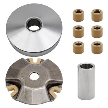 Imagem de ZUDKSUY Kit de variador de corrida de transmissão 9 peças de embreagem dianteira do motor compatível com scooters domésticos, ciclomotores, ATVs 4 tempos GY6 100cc 139QMB 139QMA