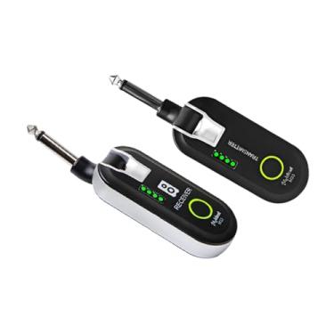 Imagem de Fenteer Transmissor e receptor de guitarra Adaptador sem fio adaptador sem fio Parte de instrumento musical
