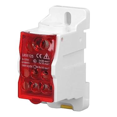 Imagem de Din Rail Universal Electric Terminal Distribution Box 690V 125A, Conector de Fio de Alimentação, Caixa de Junção Com Isolamento Fino, para Armários de Distribuição de Energia