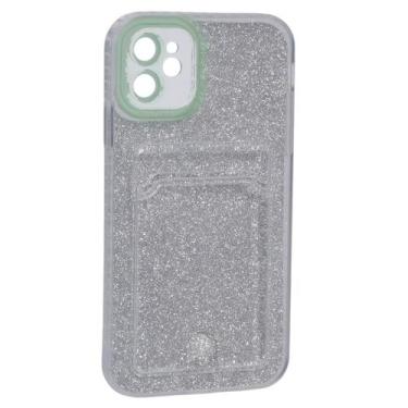 Imagem de Capa Capinha Case Porta Cartão Glitter Compatível iPhone 11 - Tesla St