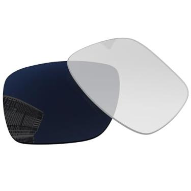 Imagem de Acefrog Lentes de reposição polarizadas de 1,5 mm para óculos de sol Oakley Holbrook Metal OO4123 55 mm, material atualizado, resistente a impactos - fotocromático transparente a preto não polarizado