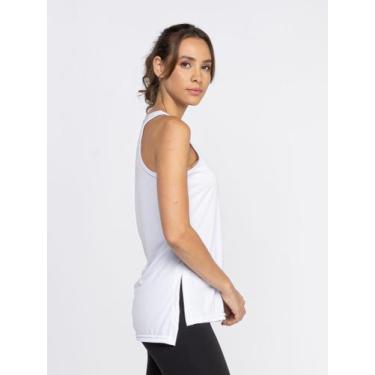 Imagem de Regata Tapa bumbum Dry Fit Feminina - Fix, Branco, G