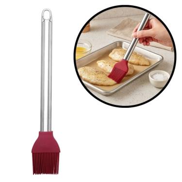 Imagem de Pincel Culinário Silicone Premium Cabo Inox Elite 25cm - Tuut