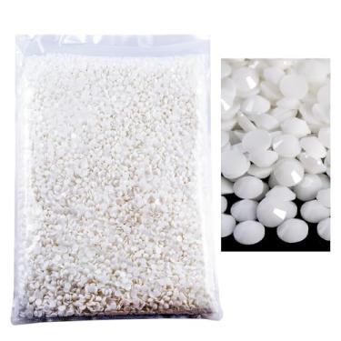 Imagem de Blinginbox 50.000 peças de strass flatback, strass de resina não hotfix grande quantidade atacado para artesanato DIY design criativo, roupas, maquiagem, arte de unhas (3 mm = 0,12 polegadas, branco
