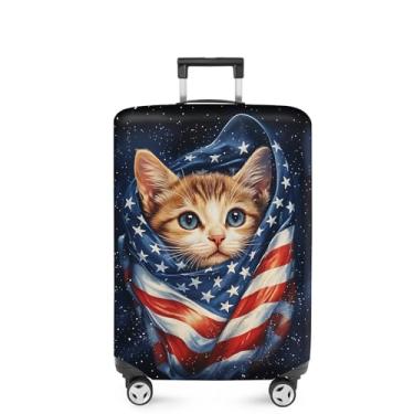 Imagem de ANNA QUEEN Capa de mala, protetor de mala, capa de viagem para bagagem de 45 a 81 cm, acessórios de viagem de elastano extensível e lavável, #19, XL(fits 32-34Inch suitcase)