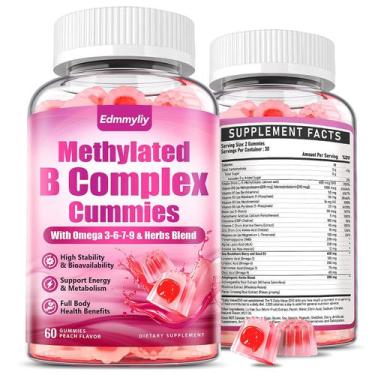 Imagem de Complexo multivitamínico Edmmyliy Metilado B para gomas femininas