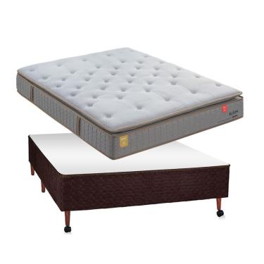 Imagem de Conjunto Pikolin Bloom Box Castor Marrom Casal 138x188x70cm