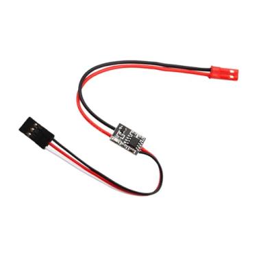 Imagem de Esquirla Interruptor eletrônico de controle remoto RC, peça de reposição com indicador, fácil de instalar para carro RC, helicóptero, caminhão, barco, 2a Baixa Corrente