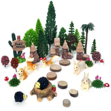 Imagem de Model Train Scenery OrgMemory Animal Trees com figuras de 4 a 16 cm