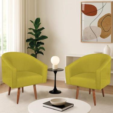 Imagem de Kit 2 Poltronas Decorativa Jade Design Moderno Sala de Estar Quarto Es