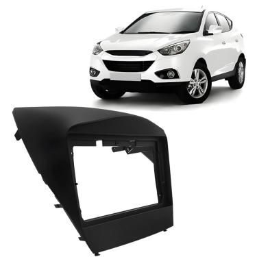 Imagem de Moldura Painel Central 9 Polegadas Hyundai IX35 2010 à 2020 Preto Som