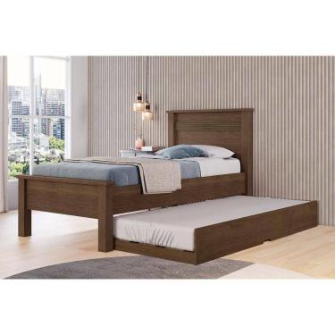 Imagem de Bicama Solteiro Barcelona c/ Auxiliar Cacau - Conquista