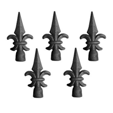 Imagem de Kit 5 Ponteiras Ponta De Lança Ferro N11 Grade Portão Muro - UNICLÁUDI