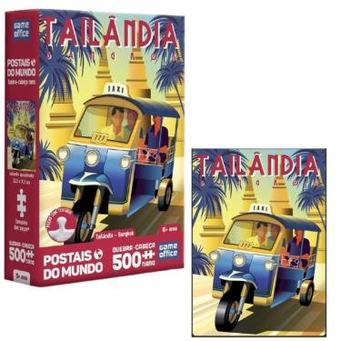 Imagem de Quebra-Cabeça 500 Peças Tailândia Postais Do Mundo Toyster