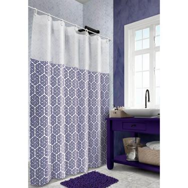 Imagem de Cortina para Box 135x200cm PVC Mandalas Plast Leo 623-M