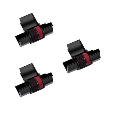 Imagem de Pacote com 10 fitas de substituição para calculadora IR40T IR-40T Casio HR-100TM, HR-170RC Canon P23-dhv CP13 MP-12D Use com Sharp EL-1750V, EL-1801V, preto e vermelho, selado individualmente