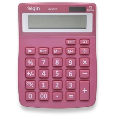 Imagem de Calculadora de Mesa, Elgin, 12 dígitos, MV4135, Rosa