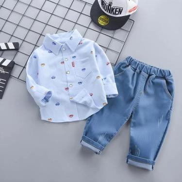 Imagem de Conjunto de Roupa Infantil 2 Peças (Primavera/Outono) - Meninos, 5, Az