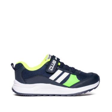 Imagem de Tênis Infantil Club Happy Marinho/Verde, Marinho, Verde, 29