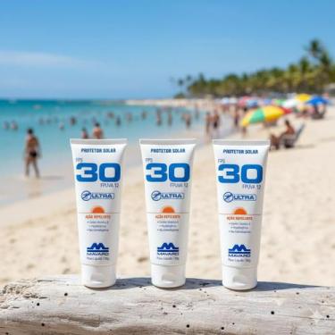 Imagem de Kit 3 Protetor Solar Fator Fps 30 C/Repelente 120g Mavaro