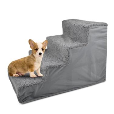 Imagem de Haofy de Cachorro Pet STEPS Rampa para Cães para Cães Pequenos Anti -Slip Safe Estável Capa Lavável Removível Com Design Compacto para sofá sofá de Cama