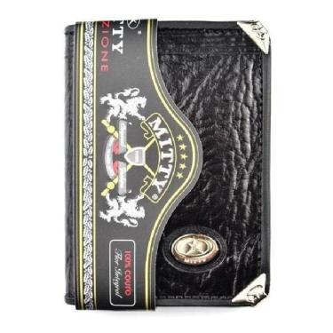 Imagem de Porta Cartão /Carteira Mitty Em Couro Com Preta - Pc5