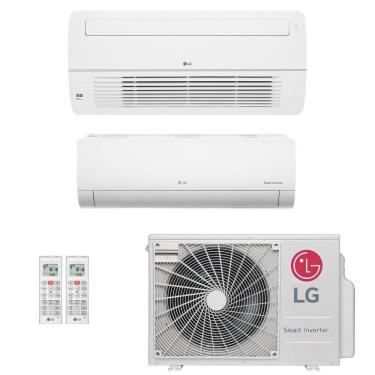 Imagem de Ar-Condicionado Multi Split Inverter LG 18.000 (1x Evap HW 9.000 + 1x Evap Cassete 1 Via 9.000) Quente/Frio 220V R-32