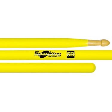 Imagem de Baqueta Spanking Linha Luminosa 5B Clássica Amarela Fluorescente (110890)