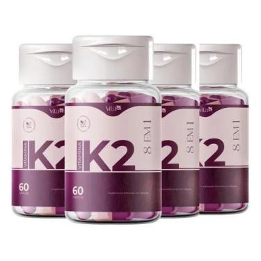 Imagem de 4 Potes Vita k2  Para Pele 60 Caps