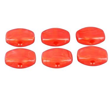 Imagem de Acouto Botões de Afinação de Guitarra 6 Peças Botões de Afinação de Guitarra de Afinador Confortáveis ​​de Plástico de Afinador Elétrico para Acústica de Cabeças de Máquinas Instrumentos (Vermelho)